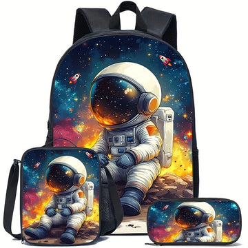 Astronaut Printed Backpacks 3D school Backpacks