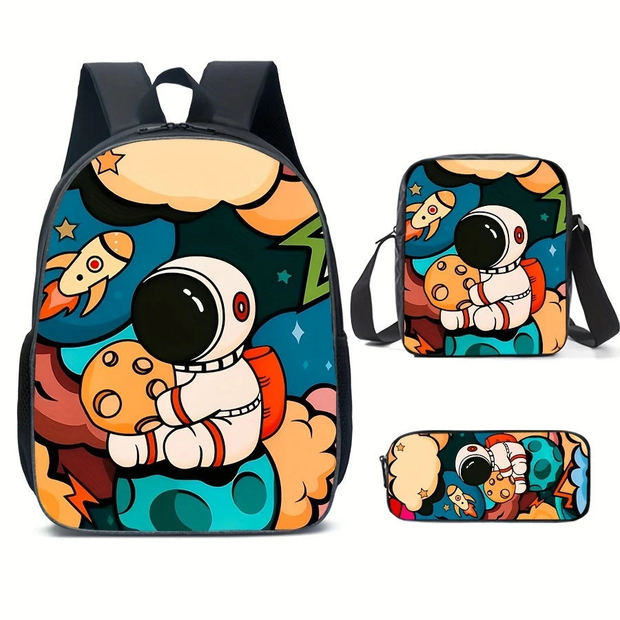 Astronaut Printed Backpacks 3D school Backpacks style 2