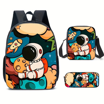Astronaut Printed Backpacks 3D school Backpacks style 2