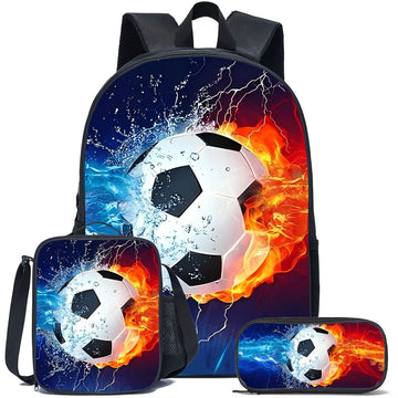 Football Printed Backpacks 3D school Backpacks style 5