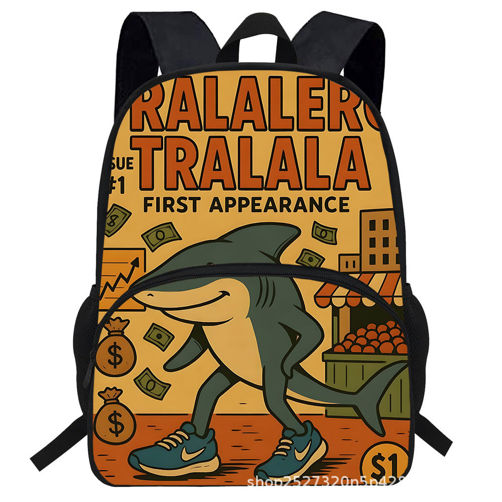 Tralalero Printed Backpack style 11