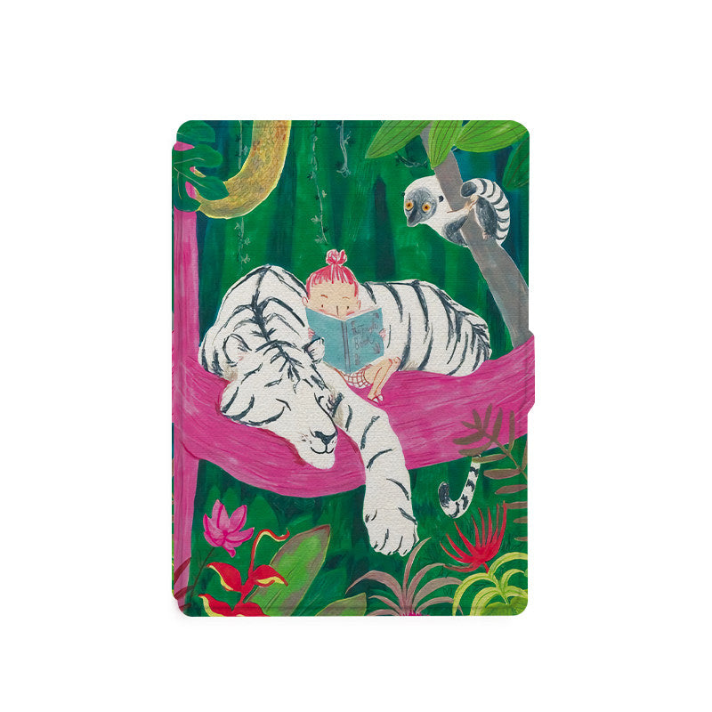 Sleep Tiger Print Kindle Case