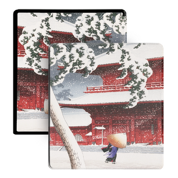 Snow Tree Case For Kindle Scribe-Red