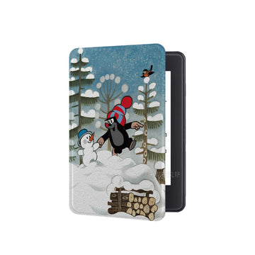 Snowman Print Kindle Case