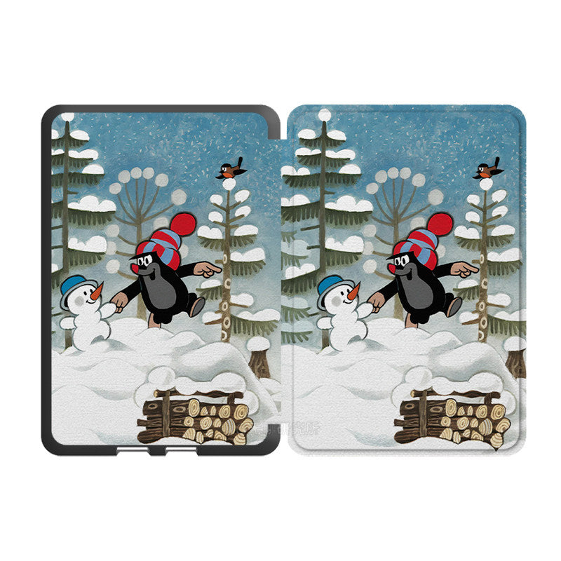 Snowman Print Kindle Case
