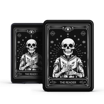 The Reader Pattern Case For Kobo with Hand Strap Black