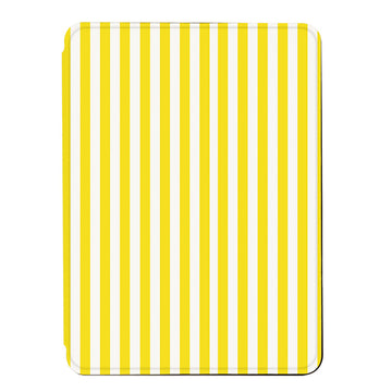 Yellow And White Stripes Case For Kindle Device