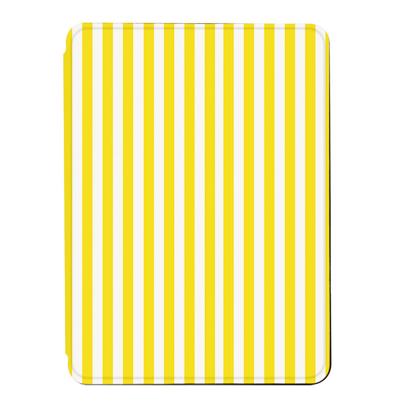 Yellow And White Stripes Case For Kindle Device
